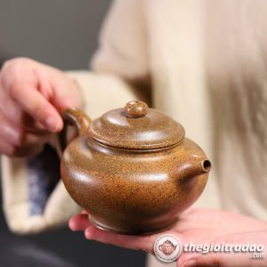 Alternative view of Ấm Tử Sa Xuyết Chỉ Đoạn Nê Nung Củi 330ml (Sao chép)